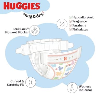 Huggies Size 6 Diapers, Snug & Dry Baby Diapers, Size 6 (35+ lbs), 112 Count, Packaging May Vary - Image 10
