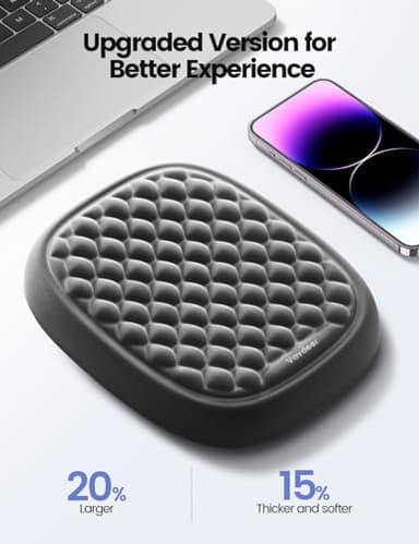 Vaydeer 1pc Elbow Rest Pad, Desk Wrist Rest Armrest, Soft Memory Foam Ergonomic Support, Mouse Cushion Pillow, Wrist Pain Relief for Computer Laptop Working Typing Gaming Travel Office Accessory-Large - Image 3