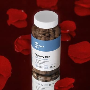 Her Fantasy Box | Slippery Box | Fast-Acting Slippery Elm Capsules for Feminine Wellness & Intimate Moisture Support – 60 Vegan Capsules - Image 4