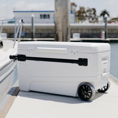 Igloo MaxCold Glide Coolers 110 QT, Insulated Portable Rolling Cooler with Soft Ride Wheels, 168 Can Capacity, Leak-Proof, 5-day Ice Retention - Image 9