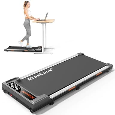 Elseluck Walking Pad, Under Desk Treadmill for Home Office, 2 in 1 Portable Walking Pad Treadmill with Remote Control, Walking Jogging Machine in LED Display - Image 1