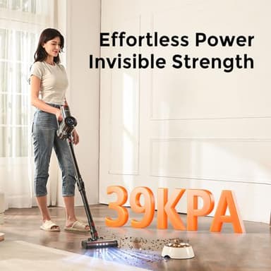 RONEAIR Cordless Vacuum Cleaner with Back-Saving&Self-Standing,Upright Vacuum Cleaners for Home,Anti-Tangle,Powerful Suction,Stick Vacuum Cordless Rechargeable for Hard Floors,Carpets,Pet Hair,Car - Image 9