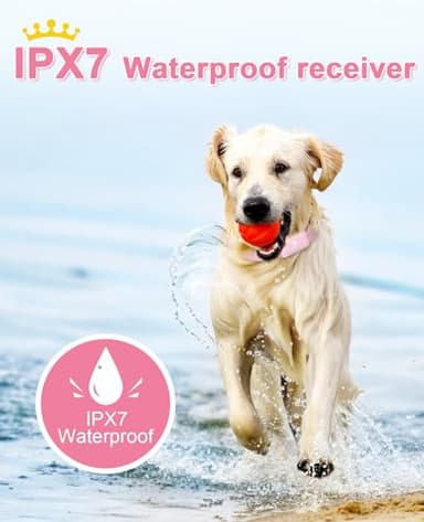 Bousnic Shock Collar for Dogs - Waterproof Rechargeable Dog Electric Training Collar with Remote for Small Medium Large Dogs with Beep, Vibration, Safe Shock Modes (8-120 Lbs) - Image 3