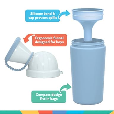 Nuby Travel Potty Urinal for Boys - Leak-Proof Portable Potty for Toilet Training - Toddler Travel Essential - Image 5