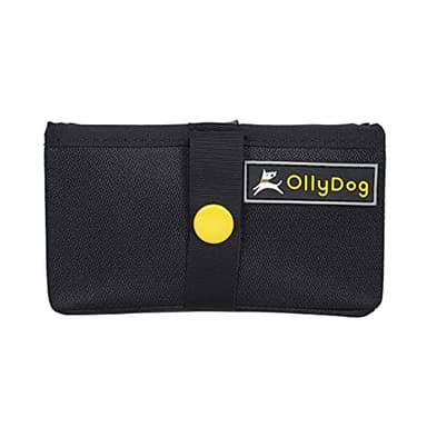 OllyDog Crumple Travel Food Bowl, Water-Resistant Collapsible Dog Bowl, Portable Dog Bowl, Pet Supplies, Ideal for Outdoor Camping, Walking, Traveling, Hiking (Raven) - Image 1