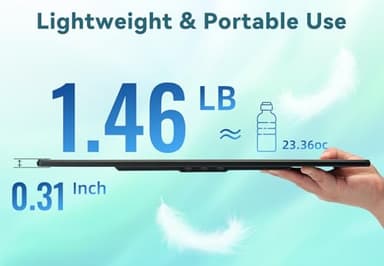 2.5K Portable Monitor for Laptop - 16 inch QHD Laptop Screen Extender 120% sRGB Wide Color HDR HDMI USB C Travel External Display with Kickstand Gaming Monitor for Computer PC Phone Game Console - Image 3