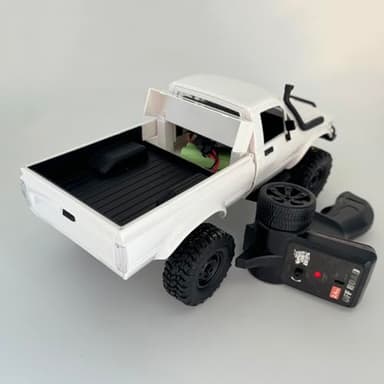 HLSFWDRIVE WPL C24-1 RC Rock Crawler RC Truck 4x4 1/16 Scale RC Crawler Off Road Remote Control Pickup 2.4G All Terrain RTR with Proportional Throttle Steering Led Light Adult - Image 6