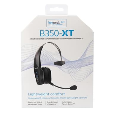 BlueParrott B350-XT Mono Bluetooth Wireless Headphones 96% Noise Canceling Over Head Trucker Headset with Mic, Adjustable Lightweight Headband, IP54-Rated Protection, 24 hrs. Talk Time, Black - Image 9