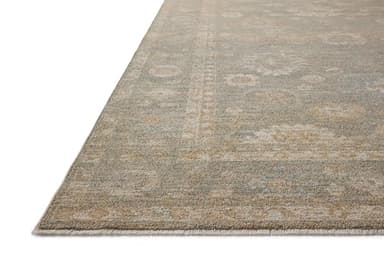 Loloi Chris Loves Julia Louisa Collection LOI-04 Lagoon/Ivory 7'-10" x 10', .38" Pile Height, Area Rug - Image 5