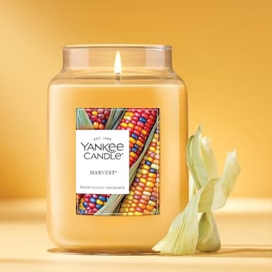 Yankee Candle Harvest, Fall Scented Candle, 22oz Large Jar with up to 150 Hour Burn Time - Image 4