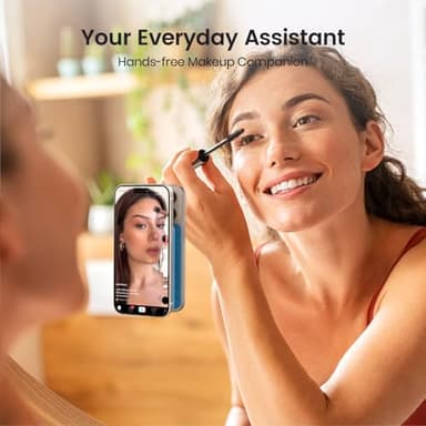 2PCS Silicone Suction Cup Phone Case Mount Double Sided, Hands-Free Phone Accessories Holder for Selfies and Videos, Silicon Sticky Phone Grip for iPhone and Android, Transparent&Light Pink - Image 6