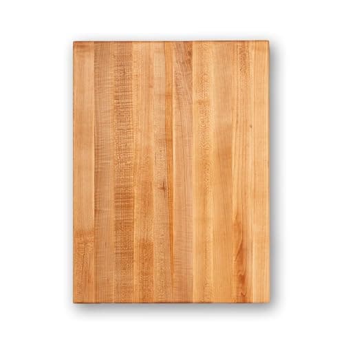 John Boos Platinum Commercial Series Rectangular Wooden Maple Cutting Board 24”x18” – 1.75” Thick, 21-lb Reversible Butcher Block with 1/4” Radius Edges, Edge-Grain & Finger Grips – Made in the USA - Image 1