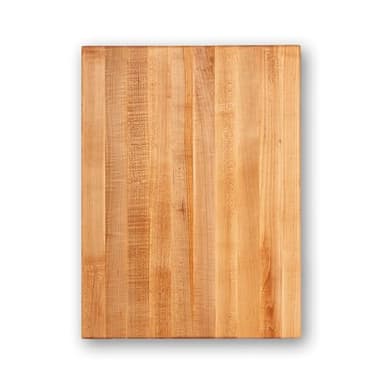 John Boos Platinum Commercial Series Rectangular Wooden Maple Cutting Board 24”x18” – 1.75” Thick, 21-lb Reversible Butcher Block with 1/4” Radius Edges, Edge-Grain & Finger Grips – Made in the USA - Image 1