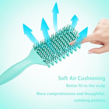 AROX MATI Hair Brush, Curly Hair Brush, Vented Shaping and Defining Curls for Women, Ideal for All Hair Types - Image 3