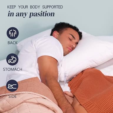 Nuzzle Cooling Adjustable Pillow for Adult Sleeping, Luxury Standard Size Bed Pillow Hotel Collection - Best Adjust Height Soft Firm Pillow for Back, Stomach or Hot Sleepers - Home Gifts - Image 5