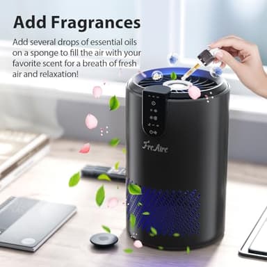 FreAire Air Purifiers for Home, Air Purifiers for Bedroom Up to 538 Ft²/h, Room Air Purifier with 3-in-1 Filter for Smoke Pet Dander Odors with Sleep Mode Timer Fragrance for Bedroom Office Kitchen - Image 7