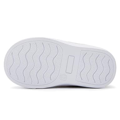 Newsonet Baby Shoes Boys Girls First Walking Infant Non Slip Walker Lightweight Breathable Mesh High Top Sneakers Black White Size 18-24 Months Toddler - Image 5