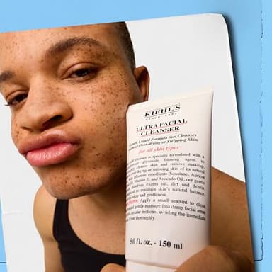 Kiehl's Ultra Facial Cleanser, Lightweight Foamy Facial Cleanser, Enriched Formula that Replenishes Skin Barrier, Gently Exfoliates and Moisturizes, Suitable for All Skin Types - 5 fl oz - Image 6