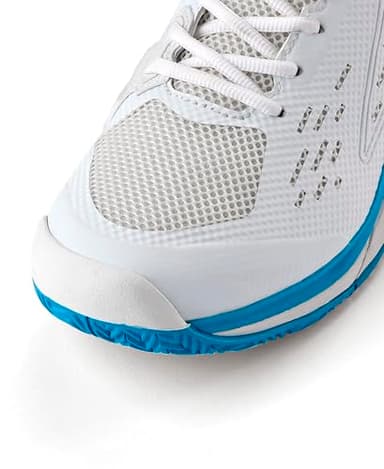 WILSON Men's Rush Pro Ace OZ Tennis Shoe, White/Atomic Blue, 9.5 - Image 2