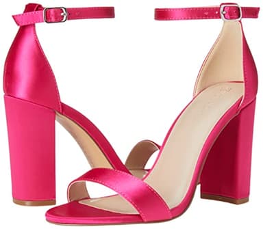 The Drop Women's Rebecca Strappy High Block-Heel Sandal, Pink Satin, 7.5 - Image 7