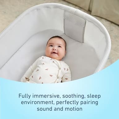 Graco SmartSense Soothing Baby Bassinet – Smart Newborn Bassinet Detects and Automatically Responds to Baby's Cries – for Newborn Babies to 6 Months - Image 5
