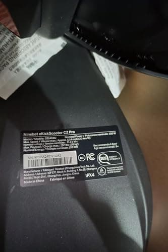 Segway Ninebot eKickScooter C2 w/6.8 mi Max Operating Range & 9.9 mph Max Speed, Kids Electric Scooter for Teens Ages 6-12, Includes Three Riding Modes - Black, UL-2272 Certified - Image 9