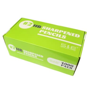 S & E TEACHER'S EDITION Woodcased #2 Pencils, Pre-sharpened, Yellow Pencils with Erasers #2 HB Lead Bulk Box, No. 2, Back to school, 1000Pcs - Image 2