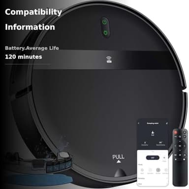 Kilgone Robot Vacuum and Mop Combo, App/Alexa Control, Smart Robot Vacuum Cleaner, Ultra-Thin, Automatic Recharge Robotic Vacuum Cleaner for Pet Hair/Carpet/Hard Floor - Image 3