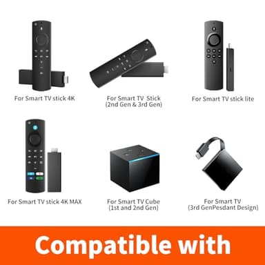 Xiepg L5B83G (3rd GEN) Replacement Voice Remote Control Fit for Amazon Smart TV Stick (2nd Gen, 3rd Gen, Lite, 4K), Fit for Amazon Smart TV Cube (1st Gen & 2nd Gen), and Amazon Smart TV Stick, Black - Image 2