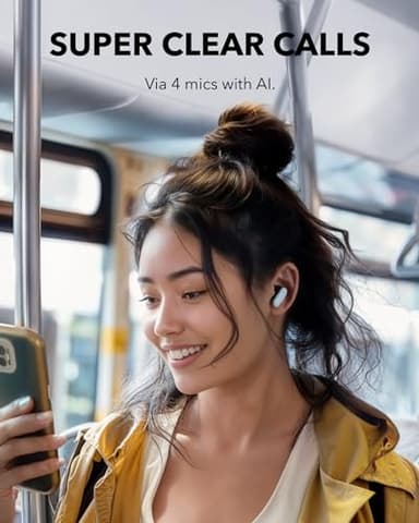 Soundcore P30i by Anker Noise Cancelling Earbuds, Strong and Smart Noise Cancelling, Powerful Bass, 45H Playtime, 2-in-1 Case and Phone Stand, IP54, Wireless Earbuds, Bluetooth 5.4 (Blue) - Image 6