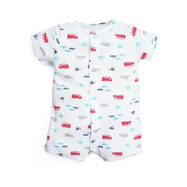 Minicoco 3-Pack 100% Cotton Baby Boy Rompers,0-24Months Short Sleeve Toddler Romper,Breathable Spring/Summer Clothes - Image 5