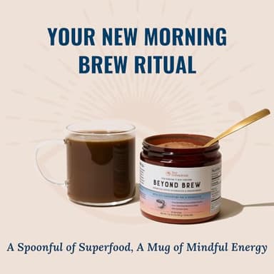 Live Conscious Beyond Brew - Coffee Alternative - Low Caffeine - Mushroom Complex w/Lion’s Mane, Reishi, Cordyceps & Chaga for Sustained Focus, Energy & Immunity - w/Prebiotics & Probiotics - 30 - Image 7