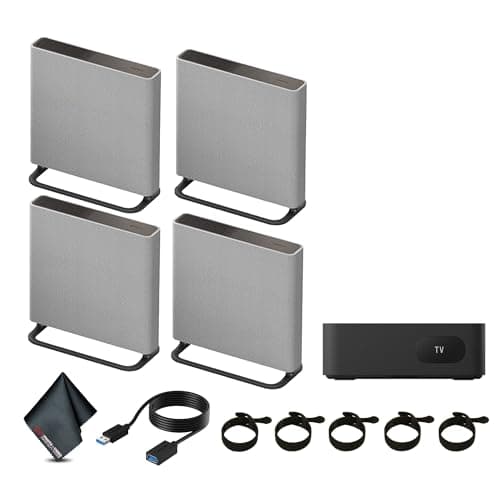 Sony HT-A9M2 BRAVIA Theater Quad 504W 4.0.4-Channel Doly Atmos Surround Speaker (HT-A9M2) Bundle Including: Table Stand, RJ45 Cable, Cable Ties, Surge Protector, and More Accessories (Renewed) - Image 1