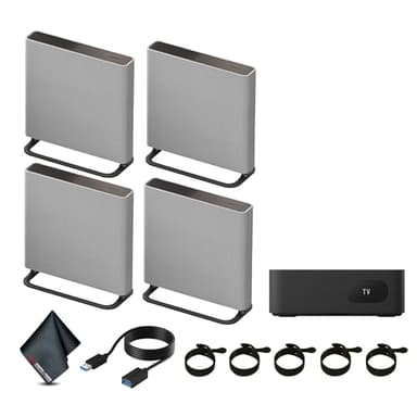 Sony HT-A9M2 BRAVIA Theater Quad 504W 4.0.4-Channel Doly Atmos Surround Speaker (HT-A9M2) Bundle Including: Table Stand, RJ45 Cable, Cable Ties, Surge Protector, and More Accessories (Renewed) - Image 1
