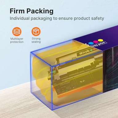 E-Z Ink 206X Toner Cartridges 4 Pack High Yield Compatible for HP 206X 206A W2110X W2110A to Use with HP Color Laserjet Pro MFP M283fdw M283cdw M283fdn M282nw M255dw M255nw M283 (with Chip -B/C/Y/M) - Image 5