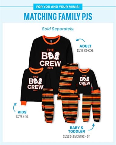 The Children's Place baby girls Family Matching Christmas Holiday Sets, Snug Fit 100% Cotton, Pajama Set, Hlwm Boo Crew, 5 US - Image 2