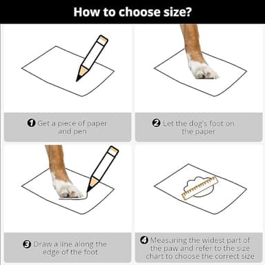 MUSIMC Dog Shoes for Large Dogs Anti-Slip Dog Boots & Paw Protectors for Hot Pavement Waterproof Small Medium Large Dog Booties for Rainy Day Summer Hiking Winter Snowy Day Dog Booties 4PCS - Image 2