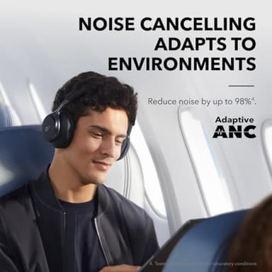 Soundcore by Anker, Space One, Active Noise Cancelling Headphones, 2X Stronger Voice Reduction, 40H ANC Playtime, App Control, LDAC Hi-Res Wireless Audio, Comfortable Fit, Clear Calls, Bluetooth 5.3 - Image 3