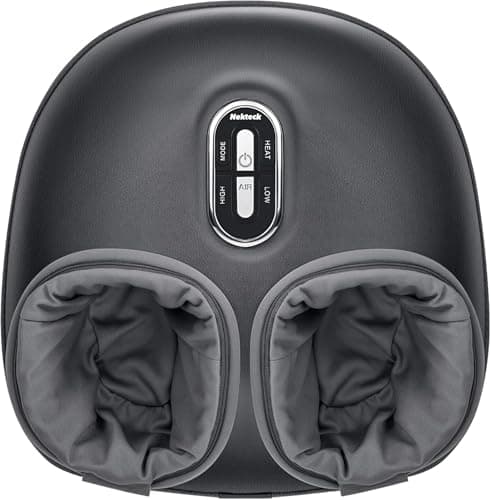 Nekteck Shiatsu Foot Massager Machine and Heat, Air Compression with Deep Kneading Therapy, Relax for Home or Office (Large Size) - Image 1