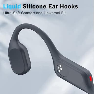 MARLALL Swimming Bone Conduction Headphones with Night Safety Light, IP68 Waterproof MP3 Mode Underwater Swimming Headphone, Wireless Sport Open Earphones Bluetooth 5.4 Earbuds,Chrome Silver - Image 7