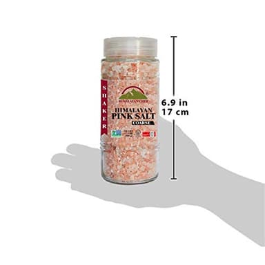 Himalayan Chef Himalayan Pink Salt, Coarse Salt, Grain, Glass Jar-17.5oz, 1.09 Pound (Pack of 1) (5305) - Image 11