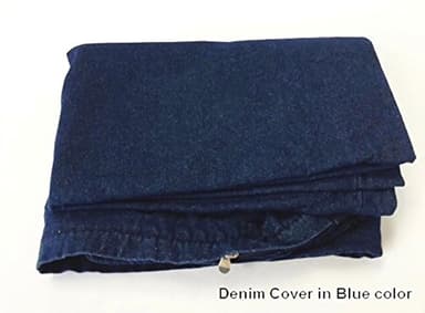 Dogbed4less DIY Durable Blue Denim Pet Bed External Duvet Cover and Waterproof Internal Case for 35"X20"X4" Small Medium Dog Bed - Replacement Covers only - Image 2