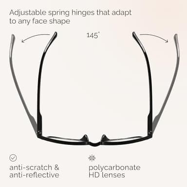 NOVIVON 6 Pack Reading Glasses +2.0 with 6 Cases – Blue Light Blocking Readers for Women & Men, Computer eye glasses, Cheaters - Image 5