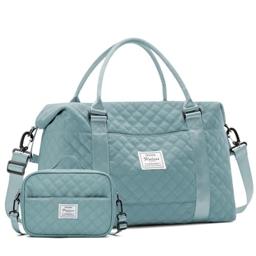 SYCNB Travel Duffel Bag for Women, Gym/Weekender/Carry-On Bags with Toiletry Bag & Adjustable Strap,Personal Item Bags - Image 1