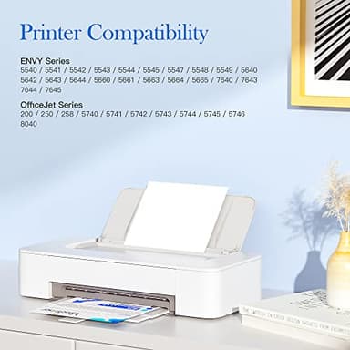 Valuetoner 62XL Ink Cartridges Black and Color Remanufactured for HP Ink 62 for HP 62XL Works with HP Envy 7640 7645 5660 5540 5640 7644 OfficeJet 5740 5741 8040 OfficeJet 200 250 258 Series (2-Pack) - Image 2