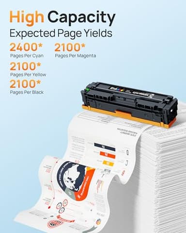 E-Z Ink 414A with Chip Compatible Replacement for HP 414A Toner Cartridges 4 Pack 414X to Use with HP Color Laserjet Pro M454dw M454dn MFP M479dw M479dn M479fdw Enterprise M455dn MFP M480f (BCMY) - Image 4