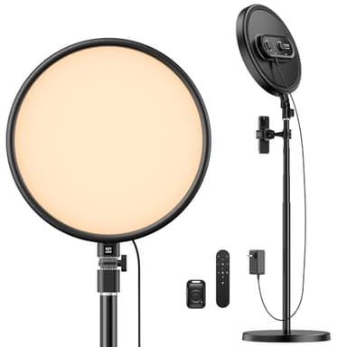 Weilisi Large Ring Light with 79" Stand, 6500K Professional Full-Screen Big Ring Light with Stand and Phone Holder, Selfie Light with Remote for Studio Video Photography, TikTok, YouTube, Live Stream - Image 8