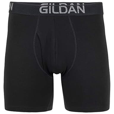 Gildan Men's Underwear Cotton Stretch Boxer Briefs, Multipack, Black Soot (5-Pack), X-Large - Image 3