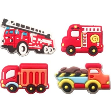 Mowzury Car & Truck Shoe Charms for Boys, 24 PCS Vehicle Shoe Decoration Pins for Clog, Cute Shoe Accessories for Kids Party Favor Gifts - Image 4