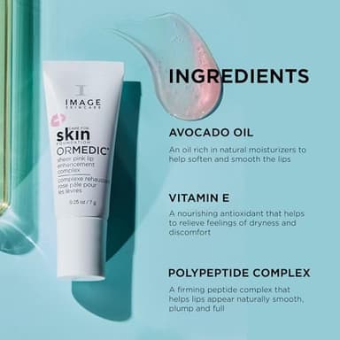 IMAGE Skincare, ORMEDIC pH Balancing Lip Enhancement Complex, with Avocado Oil & Vitamin E for Deep Hydration, Sheer Pink, 0.25 fl oz - Image 4